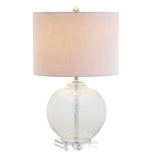 Avery Single Light 23-1/2" Tall LED Vase Table Lamp with Hardback Cotton Shade