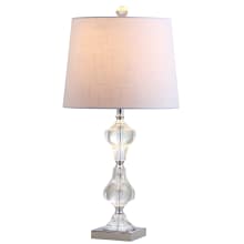 Chloe Single Light 26" Tall LED Buffet Table Lamp with Hardback Cotton Shade
