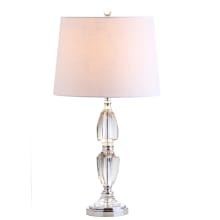 Graham Single Light 27" Tall LED Buffet Table Lamp with Hardback Cotton Shade