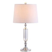 Bella Single Light 27" Tall LED Buffet Table Lamp with Hardback Cotton Shade