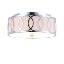 Aria 2 Light 12" Wide LED Flush Mount Drum Ceiling Fixture