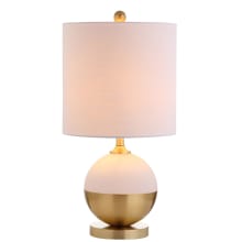 Carr Single Light 23-1/2" Tall LED Vase Table Lamp with Hardback Cotton Shade