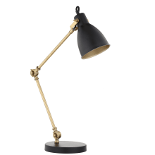 Barnes Single Light 24" Tall LED Swing Arm Desk Lamp