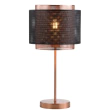 Tribeca Single Light 20" Tall LED Table Lamp with Metal Drum Shade