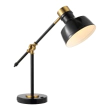 Allegra 19" Tall LED Boom Arm Desk Lamp With USB Charging Port