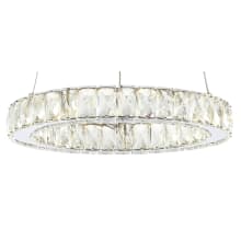 Reese 16" Wide LED Crystal Pendant