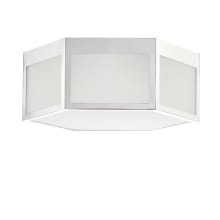 Moderno 2 Light 16" Wide LED Flush Mount Ceiling Fixture