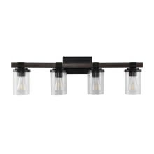 Bungalow 4 Light 32" Wide LED Bathroom Vanity Light