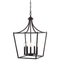 Camden 5 Light 16" Wide LED Taper Candle Pendant