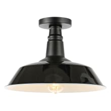 Camila 14" Wide Indoor/Outdoor LED Semi-Flush Ceiling Fixture