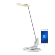 Dixon 19" Tall LED Desk Lamp With USB Charging Port