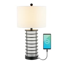 Jayce 27" Tall LED Buffet Table Lamp With USB Charging Port