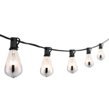 String Light 10' 10 Light Half-Chrome Incandescent String Lights