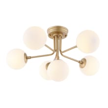 Olivier Parisian 6 Light 24" Wide LED Semi-Flush Ceiling Fixture