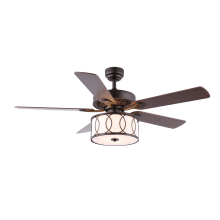 Circe 52" 5 Blade LED Indoor Ceiling Fan with Remote Control