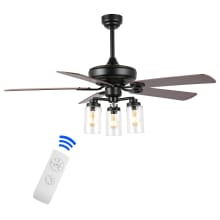 Lucas 52" 5 Blade Indoor Smart LED Ceiling Fan with Remote Control