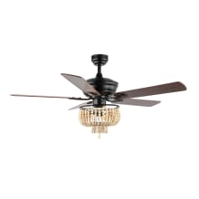 Opal 52" 5 Blade LED Indoor Ceiling Fan with Remote Control