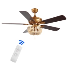 Erin 52" 5 Blade Indoor Smart LED Ceiling Fan with Remote Control