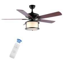 Brantley 52" 5 Blade Indoor LED Ceiling Fan with Remote Control