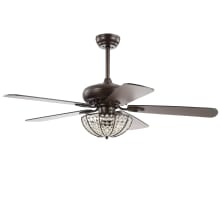 Joanna 52" 5 Blade LED Indoor Ceiling Fan with Remote Control