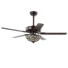 Ali 48" 5 Blade LED Indoor Ceiling Fan with Remote Control