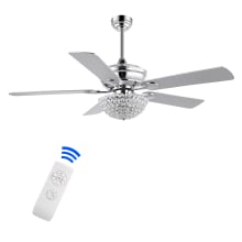Cammy 52" 5 Blade Indoor LED Ceiling Fan with Remote Control