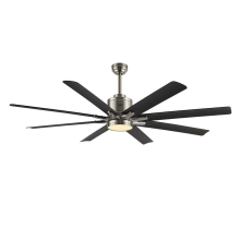Octo 66" 8 Blade Indoor Smart LED Ceiling Fan