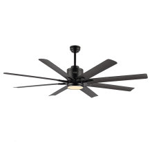 Octo 66" 8 Blade Indoor Smart LED Ceiling Fan