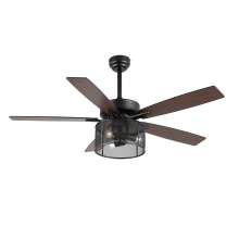 Max 52" 5 Blade Indoor Smart LED Ceiling Fan