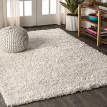 Mercer Shag 4' x 6' Shag Polypropylene Solid Indoor Area Rug