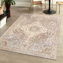 Modern Persian 4' x 6' Polyester Vintage Traditional Rectangle Area Rug