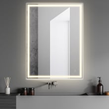 48" x 36" Modern Rectangular Frameless Bathroom Wall Mirror