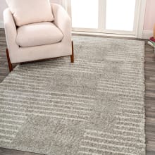 Moroccan Hype 5' x 8' Shag Polypropylene Abstract, Moroccan & Tribal, and Striped Indoor Rectangular Area Rug