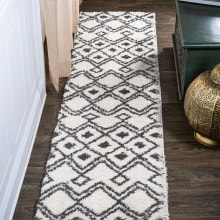 Moroccan Hype 2' x 8' Shag Polypropylene Moroccan & Tribal and Trellis Indoor Runner