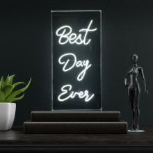 Best Day Ever 24" Tall LED Accent Specialty Lamp