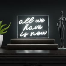 All We Have Is Now 10" Tall LED Accent Specialty Lamp