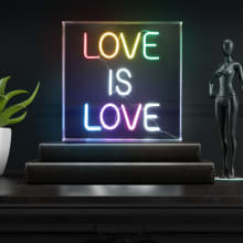 Love Is Love 15" Tall LED Accent Specialty Lamp