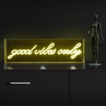 Good Vibes Only 6" Tall LED Accent Specialty Lamp