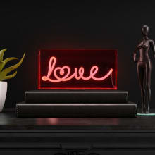 Love 6" Tall LED Accent Specialty Lamp