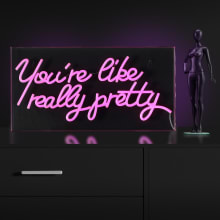 Youre Like Really Pretty 11" Tall LED Accent Specialty Lamp