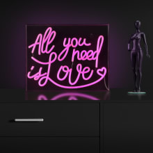 All You Need Is Love 11" Tall LED Accent Specialty Lamp