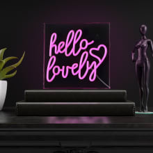 Hello Lovely 10" Tall LED Accent Specialty Lamp