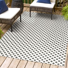 South Beach 3' x 5' Polypropylene Moroccan & Tribal and Trellis Indoor/Outdoor Area Rug