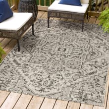 Santa Monica 5-1/4' x 7-1/2' Polypropylene Abstract and Geometric Indoor/Outdoor Rectangular Area Rug