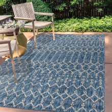 Santa Monica 5-1/4' x 7-1/2' Polypropylene Moroccan & Tribal, Southwestern, and Trellis Indoor/Outdoor Rectangular Area Rug