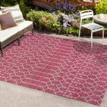 Santa Monica 7-3/4' x 10' Polypropylene Moroccan & Tribal, Southwestern, and Trellis Indoor/Outdoor Rectangular Area Rug