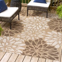 Santa Monica 7-3/4' x 10' Polypropylene Botanical Indoor/Outdoor Rectangular Area Rug