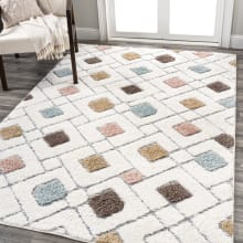 Santa Theresa 5-1/4' x 7-1/2' Shag Polypropylene Trellis Indoor Rectangular Area Rug