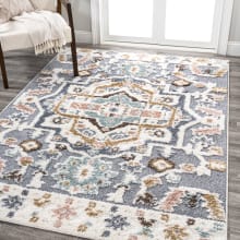 Santa Theresa 5-1/4' x 7-1/2' Shag Polypropylene Geometric Indoor Rectangular Area Rug