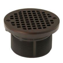 3-1/2" Plastic Round Shower Drain